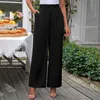 Damenhose, weites Bein, für Arbeit, Business, Freizeit, hohe Taille, Kleid, Hose, Büro, Anzug, Damen, gerade