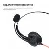 Oortelefoon XD018 Callcenter headset met microfoonservice hoofdtelefoon Telefoon Wired telefoon headset intrekbare hoofdband verkeer computer