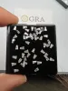 Contas hmj solto moissanite trapézóide etapa cortada d cor vvs1 excelente diamante para clareza personalizada jóias de noivado