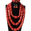 Dudo Bridal Jewelry Sets Indian African 100% Original Coral Beads Nigerian Weddings Jewellery Set 2024 Free Shipping New