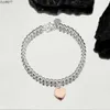 Bracelets Charm Bracelets Charm 4mm Beads Love Heart Charm for Women Girls Lovely Cute S925 Silver Beaded Bling Diamond Designer Luxury Bangle Bracelets Jewel 3hsz