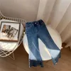 Jeans Herbst Mädchen Casual Denim Schlaghosen Kinder Hohe Elastizität Mode Äußere Tragen Hosen Baby Mädchen Vielseitig Slim Jeans