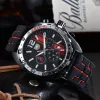Högkvalitativ toppmärke F1 Racing Series Luxury Mens Watch Sports Silicone Strap Super Luminous Waterproof Automatic Designer Movement Watches