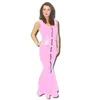 Lässige Kleider Vinyl PVC Leder Hobble Kleid, figurbetont, sexy, ärmellos, Tank-Front, Reißverschluss, Schnalle, Meerjungfrau, Maxi, Party, Abschlussball, Abend, Vestidos