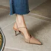 Białe kobiety eleganckie Mary Beige Jane Fashion High Heel oryginalna skórzana skórzana stóp do ubiwania butów 613