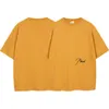 Designer Rhude T-shirt Hommes Différencier Monnaie du marché Rhude Simple Lettre Broderie Lâche Hommes et Femmes Couleur Unie T-shirt À Manches Courtes Casual