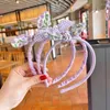 Acessórios de cabelo bonito crianças headband roxo floral tulipa menina plissada laços bebê headdress hairpin scrunchies presente