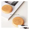 Openers Openers Blank Diy Beech Wooden Round Shape Bottle Opener Coaster Fridge Magnet Decoration Beer Custom Logo Home Garden Kitchen Dhuz3