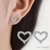 أقراط مسمار ماس مويسانيت الحقيقي للنساء S925 Sterling Silver White Gold Plating Earring Ear Buds Hight Jewelry Gift