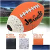 Balls Light Up American Football Ball Led Size 6 Glow In Dark Rugby Night Match Glowing Training For Kids Youth 231011 Drop Delivery Dhwuy