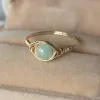 Pierścienie ręcznie robione naturalne koraliki Pierścień 14K Złotym Gold Birthday Gift Boho Anillos Mujer Bague Femme Pierścienie dla kobiet złota biżuteria