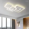 Chandeliers Square Minimal Art Modern LED Ceiling Aisle Corridor Bedroom Living Room Iron Body White