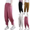 Pantalones para mujer Verano Color sólido Mujeres Petite Yoga Mujer Paquetes para mujer V Frente Flare