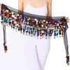 Belts Hip Scarf For Belly Dancing Tribal Sash Skirt With Colorful Blingbling Sequins