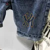 Mäns shorts Supzoo 2023 Ny Hot Selling Fashion Print Summer Zipper Flystone Wash Casual Cotton Jeans Mens Shorts J240221