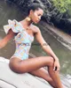 Kobiety stroje kąpielowe 2023 Seksowne jednoczęściowe kostium kąpielowy Klasyczny kostium kąpielowy z ramią