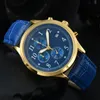 Klasyczny nowy projekt designerski zegarki Mężczyźni Wysokiej jakości męskie zegar wielofunkcyjny Chronograf Montre zegary