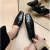 Замшевые балетки с квадратным носком, женские кожаные мокасины для вождения, модная женская повседневная обувь на плоской подошве для ленивых, 464