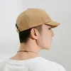 Ball Caps Trendy Heren Baseball Hoed Zachte Pet Vintage Pure Kleur Anti-UV