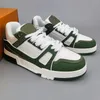 2024 Designer tênis tênis de tênis Virgil tênis de corrida calfskin couro abloh branco verde vermelho azul sobreposição de letra plataforma baixa tênis eur 36-45