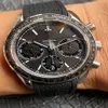 40 mm mężczyzn Watch Chronograph Chrono Wszystkie podziwianie działające Wodoodporne automatyczne 7750 Ruch 28800Vph męskie szafir