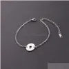 Bracciale in acciaio inossidabile con catena di cocco per le donne, colore oro e argento, cava, elefante, corona, cerchio, fascino, festa, Dhgarden Dhfuk