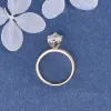 Ringe CxsJeremy Solitaire 14K Gelbgold 3ct Marquise Cut 7*14 Moissanit Verlobungsring Einfacher minimalistischer stapelbarer Ring