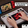 Джойстики 8bitdo, беспроводная аркадная палка, боевая палка, одинарный переключатель управления, геймпад Joysitck для Nintendo Switch/PC, аксессуары для игровых консолей