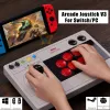 Joysticks 8Bitdo Trådlös arkadpinnkamp Kamp Stick Single Rocker Control Joysitck Gamepad för Nintend Switch/PC -spelkonsoltillbehör