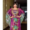 Ropa étnica African Dashiki Mujeres Vestido Maxi Suelto Diamantes Cuentas Abaya Dubai Kaftan Vestido Marroquí Musulmán Tradicional Nigeria Robe