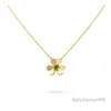 pendant necklace 3 leaf clover necklace Multiple specifications Multiple styles gold rose gold silver crystal diamond necklace mini small N6DH
