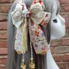 Schmuck Yae Miko Cos Retro Fox Sakura Quasten Niedliche große Schleife Haarnadel Kopfbedeckung Japanischer Kimono Haori Lolita Haarschmuck Seitenclip