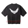 Designer Uomo Donna T Shirt Uomo Streetwear Hip Hop T-shirt Estate Bianco Colomba Modello Stampa T-shirt Taglia S-XL