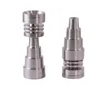 Chiodi universali in titanio 6 in 1 Domeless 10mm 14mm 18mm Giunto maschio e femmina Adattatore regolabile GR2 Domeless Nail Bong in vetro Tubi dell'acqua Dab Rigs