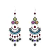 Dangle Earrings Fashion Boho Pendant Retro Fringe Hollow Shape Studカラフルなラインストーンレディースジュエリーフレンドギフト