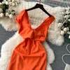 Casual jurken Spicy Girl-stijl Mouwloze jurk voor dames met zomerruches aan de rand en taille-up Ontwerp High-end gevoel Super onsterfelijke uitstraling