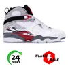 2024 Spring Basketball Shoes 8 Casa Yellow Black Playoff Solefly Three Peat Jumpman White Aqua Outdoor 8s Women Mens Sneakers Sports Trainers Storlek 7-13