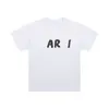 SS New Arni Grass Writing Tシャツラウンドネックマザーロゴプリントハイストリートティーカジュアル汎用性の高い男性と女性カップ