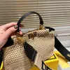 Сумки на ремне NEW Style Fasion Straw Designer Women Beac andbag Повседневная большая тканая сумка через плечо Soulder Роскошная сумка-кошелек 230614bjH24221