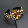 Schmuck Barock Mode Allmatch eingelegte Farbe Strass Stirnband Damen Luxus Abschlussball Reise Geschenk Haarschmuck 756