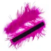 1pcs Snap On Feather Cuff Real Ostrich feather cuffs wrist sleeve Plume Cuff blazer Decor Fashion Women Hair Accessories 240219