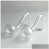 Rökande rör rökrör xxl 30mm Big Bowl Glass Oil Burner Pipe med vattenpipa 10 mm manlig tunn pyrex vatten för riggar bongs droppe deliva dhvib