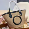 2024SS Fashion Designer Beach Bag Luxury Tote Womens Purse One Shoulder Bag Summer Stick och PU Leather Large Capacity Travel Påsar Top