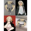 Braccialetti Mikey Braccialetti con perline multicolori Tokyo Revengers Bracciale Manjiro Sano Accessori anime Forniture cosplay alla moda Gioielli unisex