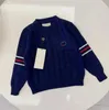 Kid Pullover Toddler Sweater Designer Cardigan Barbe Boy Girls Unisex Winter Winter Sweatshirts الحفاظ على الرسائل الدافئة للملابس المطبوعة Cyg24021901-6