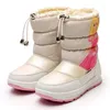 Boots Waterproof Warm Fur Winter Princess In The Tube Children's Wool Thick Snow Plush Girls Toddler Non-slip