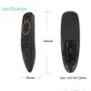 Controles remotos para PC G10G10S Controle de voz Air Mouse com USB 24GHz sem fio 6 eixos giroscópio microfone Ir para Android TV Drop Delivery Otdhs