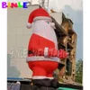 10mh (33 pieds) avec un ballon géant gonflable du Père Noël avec barbe grise pour décoration publicitaire interactive événements en plein air