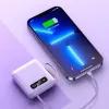 Produits Xiaomi Mijia Mini Power Bank 30000mAh avec 4 téléphones mobiles câblés Chargeur de batterie externe pour iPhone Samsung Huawei Xiaomi New