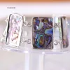 Bracelets Adjustable Chain Bangle Rectangular Beads Natural Blue New Zealand Abalone Shell Bracelet For Men Women Jewelry Gift H034